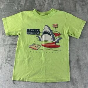 Hawaii Shark T-Shirt Boys S Green "It Was An Accident"